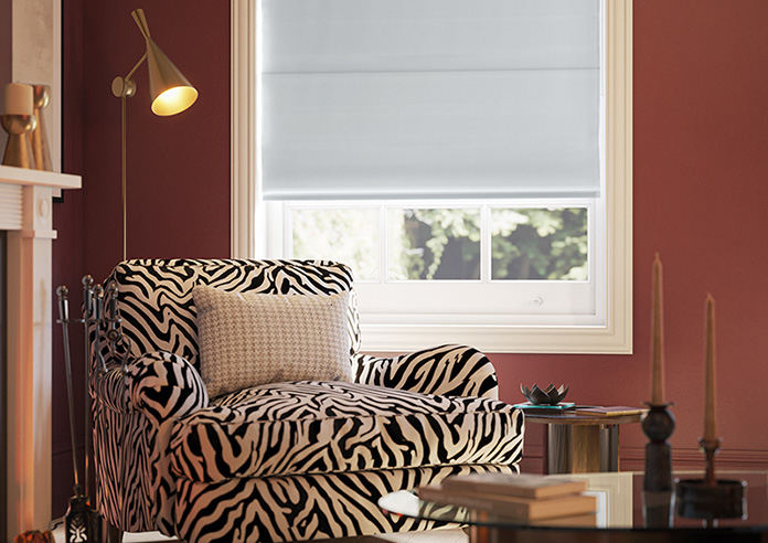 Kyoto Faux Silk, Silver - Roman Blind - Image 5